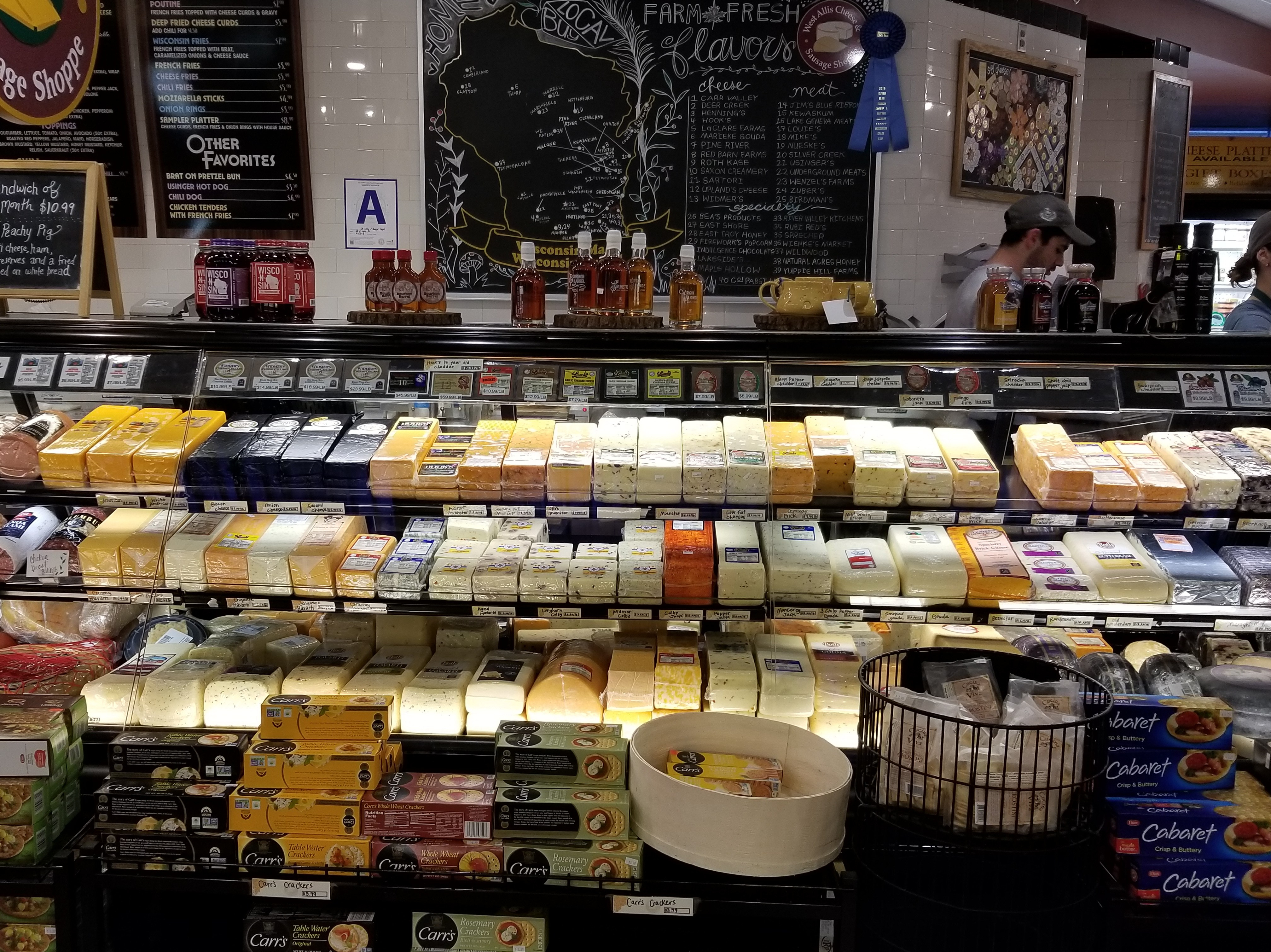 Bill Crowley's take on everything Milwaukee!Cheese selection at
